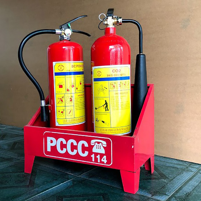 Kệ đựng 2 bình chữa cháy